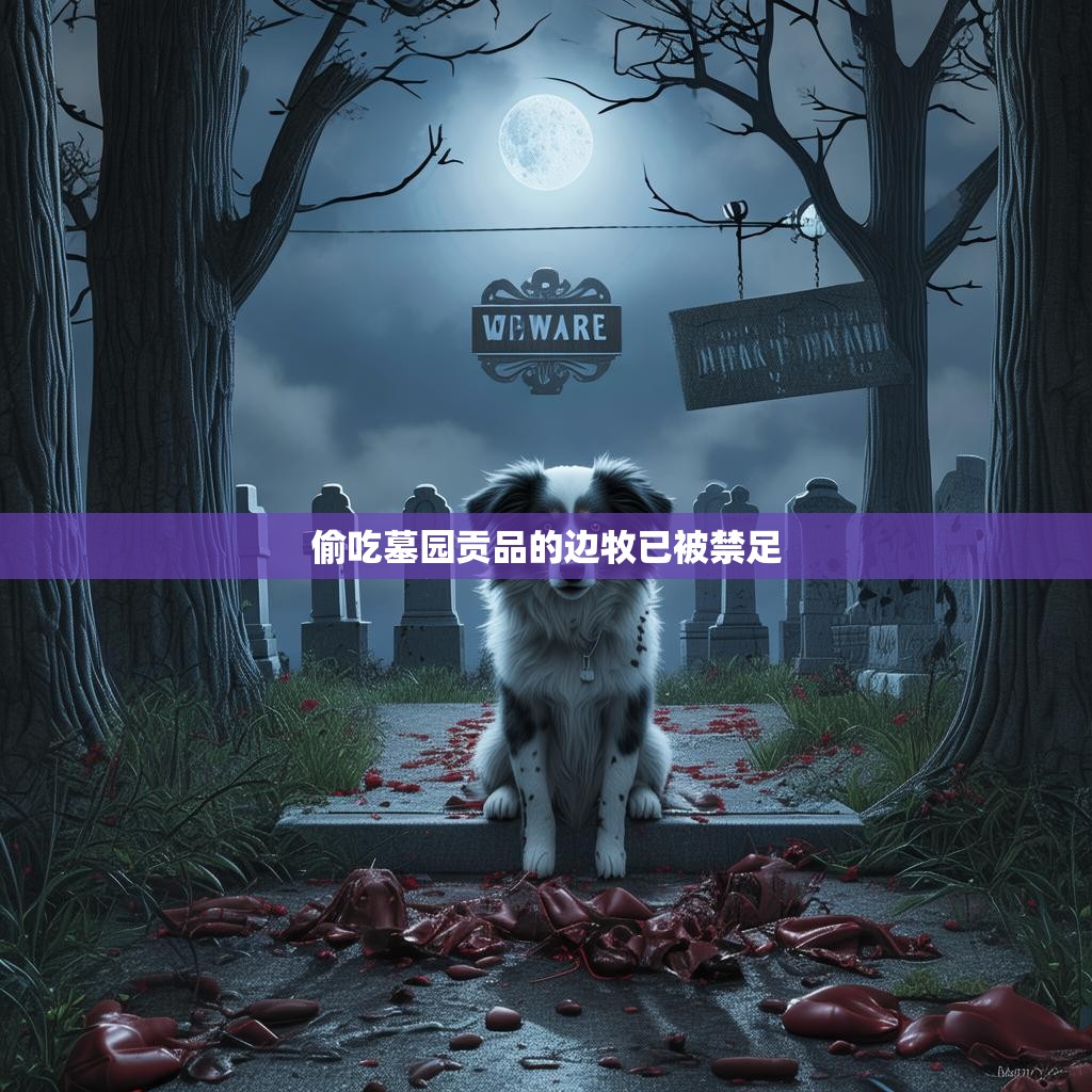 边牧偷吃墓园贡品被禁足
