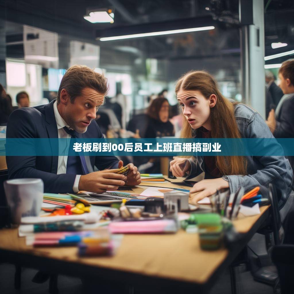 老板刷到00后员工上班直播搞副业