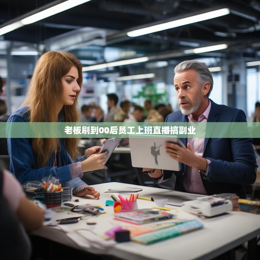 老板刷到00后员工上班直播搞副业