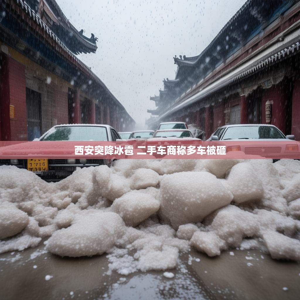 西安突降冰雹 二手车商称多车被砸 西安突降冰雹 二手车商称多车被砸