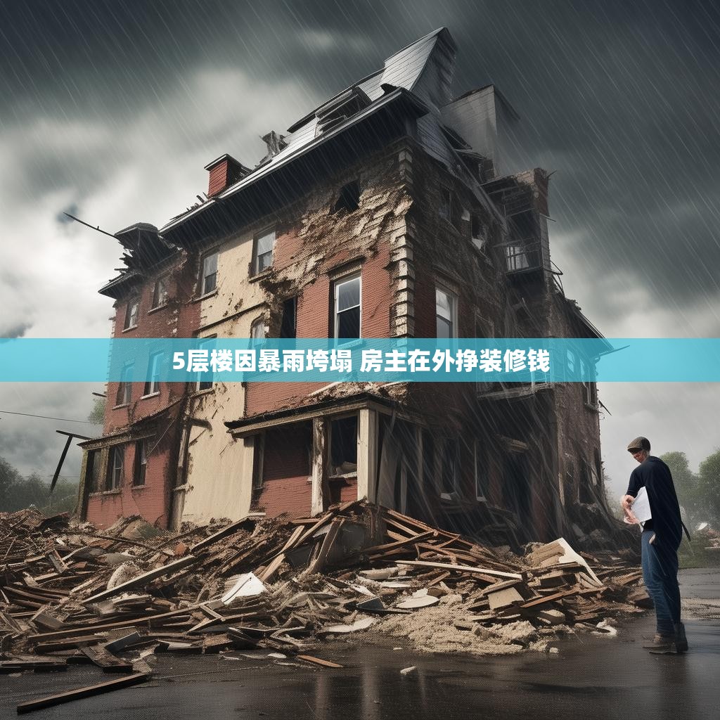 5层楼因暴雨垮塌 房主在外挣装修钱