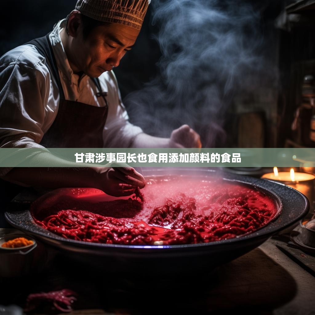 甘肃涉事园长也食用添加颜料的食品